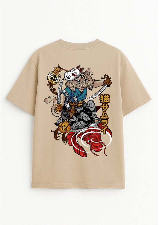 Nekomo Samurai Unisex Oversized Tshirt