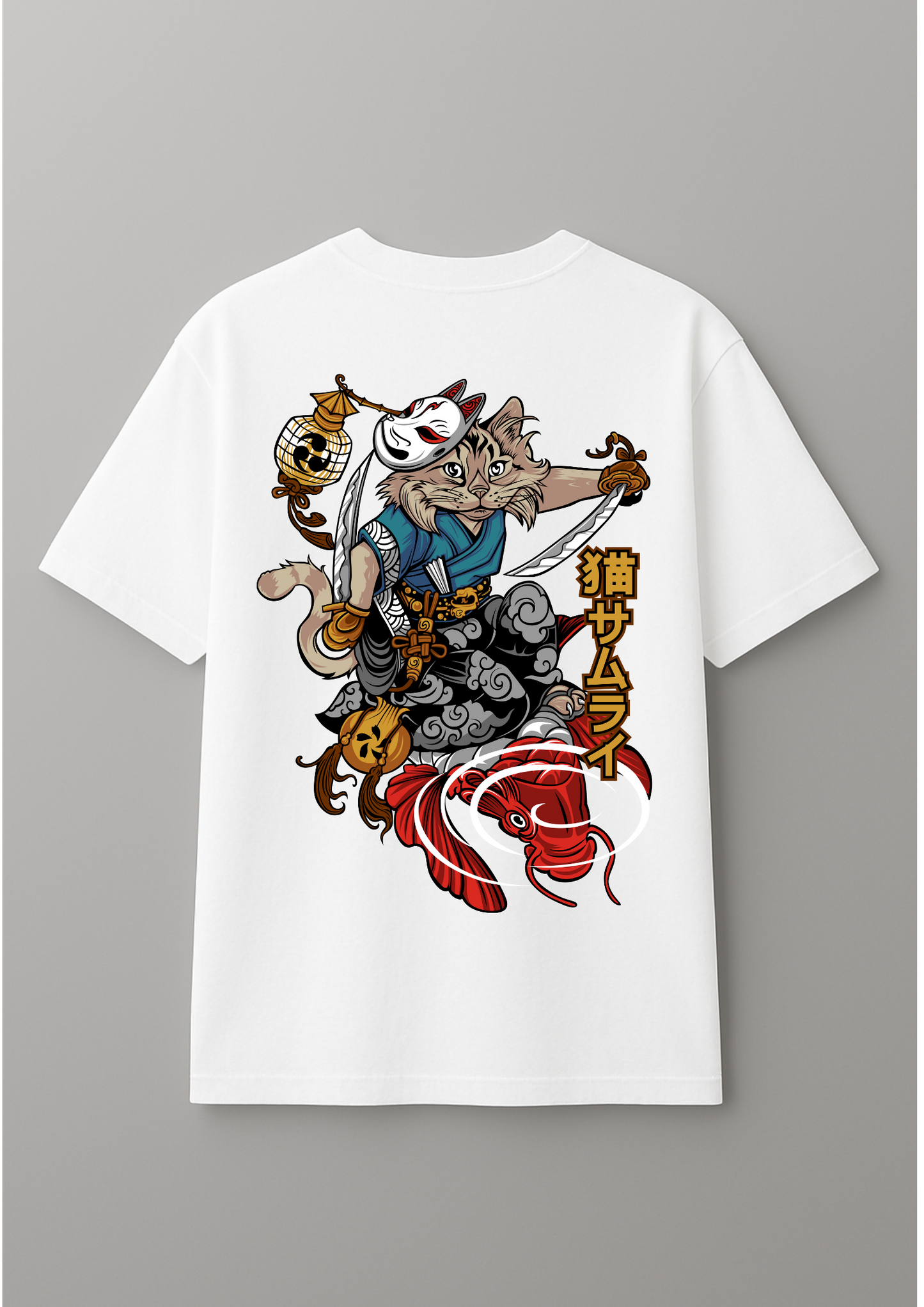 Nekomo Samurai Unisex Oversized Tshirt